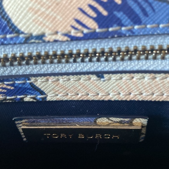 Tory Burch Robinson Blue Floral Handbag - Picture 8 of 8
